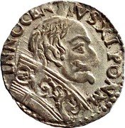 Italy 2 Bolognini (Innocent XI) INNOCENTIVS XI PON M coin obverse Italy 2 Bolognini (Innocent XI) INNOCENTIVS XI PON M coin obverse