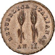 Italy 2 Denari (Napoleon Bonaparte) KM# Pn2 REPUBBLICA ITALIANA AN II coin obverse Italy 2 Denari (Napoleon Bonaparte) KM# Pn2 REPUBBLICA ITALIANA AN II coin obverse