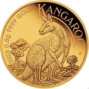 Australia 2 Dollars Australian Kangaroo. Mini Roo 2023 P P KANGAROO 2023 0.5 G 9999 GOLD coin reverse Australia 2 Dollars Australian Kangaroo. Mini Roo 2023 P P KANGAROO 2023 0.5 G 9999 GOLD coin reverse