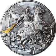 Niue 2 Dollars Guan Yu 2023  Antiqued 關羽 coin reverse