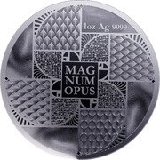 Niue 2 Dollars (Magnum Opus) 1OZ AG 9999 MAG NUM OPUS coin reverse Niue 2 Dollars (Magnum Opus) 1OZ AG 9999 MAG NUM OPUS coin reverse