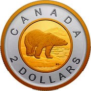 Canada 2 Dollars Polar Bear. Toonie 2023 In Proof set CANADA 2 DOLLARS BT coin reverse Canada 2 Dollars Polar Bear. Toonie 2023 In Proof set CANADA 2 DOLLARS BT coin reverse
