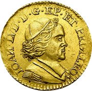 Belgium 2 Ducats John Louis of Elderen 1690 KM# 105 IOAN LVD D G EP ET PRIN LEO coin obverse Belgium 2 Ducats John Louis of Elderen 1690 KM# 105 IOAN LVD D G EP ET PRIN LEO coin obverse