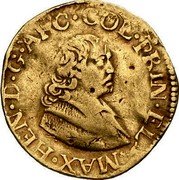 Belgium 2 Ducats (Maximilian Henry of Bavaria) KM# 83 MAX HEN D G ARC COL PRIN EL coin obverse Belgium 2 Ducats (Maximilian Henry of Bavaria) KM# 83 MAX HEN D G ARC COL PRIN EL coin obverse
