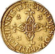 Belgium 2 ECU D'or Ferdinand of Bavaria 1613 KM# 50 SVPREMVS DVX BVILLIONIENSIS 1613 B coin reverse