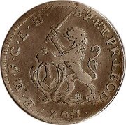 Belgium 2 Escalins (Jean-Theodore of Bavaria) KM# 161 EP ET PR LEOD DUX B M F C L H coin reverse Belgium 2 Escalins (Jean-Theodore of Bavaria) KM# 161 EP ET PR LEOD DUX B M F C L H coin reverse