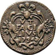 Italy 2 Grani Charles IV 1734  VT FACI LIVS 1734 coin reverse