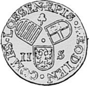 Belgium 2 Patards (Ernst) KM# B3 EPIS LEODIEN COMES LOSSEN coin reverse Belgium 2 Patards (Ernst) KM# B3 EPIS LEODIEN COMES LOSSEN coin reverse