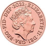 UK Two Pence Royal Arms Shield Puzzle Memorial 2022 26/22 J.C 26/22 ELIZABETH II DEI GRA REG FID DEF 2022 coin obverse UK Two Pence Royal Arms Shield Puzzle Memorial 2022 26/22 J.C 26/22 ELIZABETH II DEI GRA REG FID DEF 2022 coin obverse