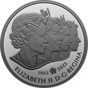 Canada 20 Dollars (A Tribute to an Extraordinary Life. Childhood) 1952 2022 ELIZABETH II D G REGINA coin obverse