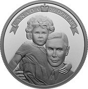 Canada 20 Dollars (A Tribute to an Extraordinary Life. Childhood) CANADA 20 DOLLARS coin reverse