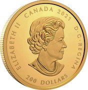 Canada 200 Dollars (Forevermark Black Label Diamond. Oval) CRR coin reverse Canada 200 Dollars (Forevermark Black Label Diamond. Oval) CRR coin reverse