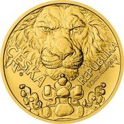 Niue 25 Dollars Charles III Czech Lion 2023 CM Bullion ČESKÁ REPUBLIKA 1/2 OZ AU 999.9 coin reverse