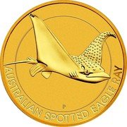 Australia 25 Dollars (Spotted Eagle Ray) AUSTRALIAN SPOTTED EAGLE RAY P coin reverse Australia 25 Dollars (Spotted Eagle Ray) AUSTRALIAN SPOTTED EAGLE RAY P coin reverse