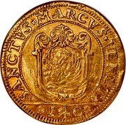 Italy 25 Zecchini (Carlo Ruzzini) SANCTVS MARCVS VENET 140 coin reverse Italy 25 Zecchini (Carlo Ruzzini) SANCTVS MARCVS VENET 140 coin reverse