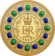 Canada 250 Dollars (The Imperial State Crown) EꞮꞮR 250 DOLLARS CANADA coin reverse Canada 250 Dollars (The Imperial State Crown) EꞮꞮR 250 DOLLARS CANADA coin reverse