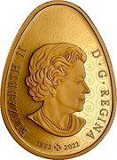 Canada 250 Dollars Ukrainian Pysanka Egg 2023 ELIZABETH II D G REGINA SB 1952 2022 coin obverse Canada 250 Dollars Ukrainian Pysanka Egg 2023 ELIZABETH II D G REGINA SB 1952 2022 coin obverse