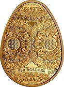 Canada 250 Dollars Ukrainian Pysanka Egg 2023 CANADA 2023 250 DOLLARS DM coin reverse Canada 250 Dollars Ukrainian Pysanka Egg 2023 CANADA 2023 250 DOLLARS DM coin reverse