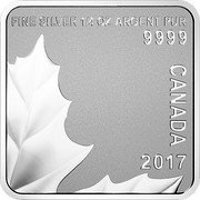 Canada 3 Dollars Maple Leaf Quartet. Part 2 2017 2017 CANADA 9999 FINE SILVER 1/4 OZ ARGENT PUR coin reverse Canada 3 Dollars Maple Leaf Quartet. Part 2 2017 2017 CANADA 9999 FINE SILVER 1/4 OZ ARGENT PUR coin reverse