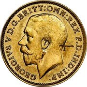 UK 3 Pence (Georg V) KM# PnD121 GEORGIVS V D.G. BRITT OMN REX F.D.IND IMP B.M. coin obverse