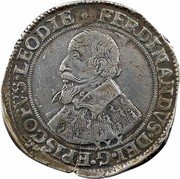 Belgium 2 Teston of 30 Patards (Ferdinand of Bavaria) KM# 45.2 FERDINANDVS DEI G EPISCOPVS LEODIE XXX coin obverse Belgium 2 Teston of 30 Patards (Ferdinand of Bavaria) KM# 45.2 FERDINANDVS DEI G EPISCOPVS LEODIE XXX coin obverse