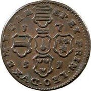 Belgium 4 Liards (Jean-Theodore of Bavaria) KM# 159 EP ET PRIN LEO DVX B M F C L H 1751 coin reverse Belgium 4 Liards (Jean-Theodore of Bavaria) KM# 159 EP ET PRIN LEO DVX B M F C L H 1751 coin reverse