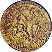Italy 4 Scudi d'Oro (Francesco I) AVERTISTI IR AM INDIGNACCION coin reverse Italy 4 Scudi d'Oro (Francesco I) AVERTISTI IR AM INDIGNACCION coin reverse