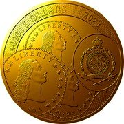 Niue 40000 Dollars (Thaler) 40000 DOLLARS 2023 LIBERTY CM LIBERTY PUBLIC SEAL OF NIUE ATUA NIUE TUKULAGI 794 1794 coin obverse Niue 40000 Dollars (Thaler) 40000 DOLLARS 2023 LIBERTY CM LIBERTY PUBLIC SEAL OF NIUE ATUA NIUE TUKULAGI 794 1794 coin obverse