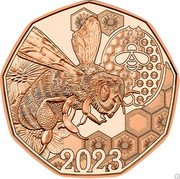 Austria 5 Euro Easter. Waggle Dance 2023 2023 coin reverse Austria 5 Euro Easter. Waggle Dance 2023 2023 coin reverse