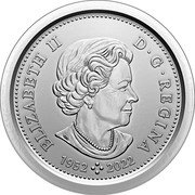 Canada 50 Cents Coat of Arms. Transition Obverse 2023  Proof ELIZABETH II D G REGINA 1952 2022 coin obverse Canada 50 Cents Coat of Arms. Transition Obverse 2023  Proof ELIZABETH II D G REGINA 1952 2022 coin obverse