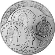 Niue 50 Dollars (Thaler) 50 DOLLARS 2023 LIBERTY CM LIBERTY PUBLIC SEAL OF NIUE ATUA NIUE TUKULAGI 794 1794 coin obverse