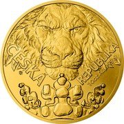 Niue 500 Dollars (Czech Lion. Charles III) ČESKÁ REPUBLIKA 10OZ AU 999.9 coin reverse