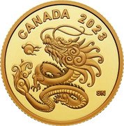 Canada 8 Dollars (Heavenly Dragon) CANADA 2023 SN coin reverse Canada 8 Dollars (Heavenly Dragon) CANADA 2023 SN coin reverse