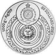 Niue 80 Dollars (Copernicus) 1000 G AG999 80 DOLLARS 2023 PUBLIC SEAL OF NIUE ATUA NIUE TUKULAGI SATURNUS JUPITER MARS TERRA VENUS MERCURIUS coin obverse Niue 80 Dollars (Copernicus) 1000 G AG999 80 DOLLARS 2023 PUBLIC SEAL OF NIUE ATUA NIUE TUKULAGI SATURNUS JUPITER MARS TERRA VENUS MERCURIUS coin obverse