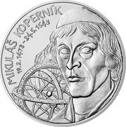 Niue 80 Dollars (Copernicus) MIKULÁŠ KOPERNÍK 19.2.1473 - 24.5.1543 MW coin reverse Niue 80 Dollars (Copernicus) MIKULÁŠ KOPERNÍK 19.2.1473 - 24.5.1543 MW coin reverse