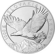 Niue 80 Dollars (Golden Eagle. Cicmany Patterns) 1000 G SLOVAKIA AG 999 CM MD coin reverse