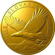 Niue 8000 Dollars (Golden Eagle. Cicmany Patterns) 1000 G SLOVAKIA AU 999.9 CM MD coin reverse