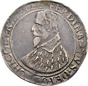 Belgium Daler of 32 Patards (Ferdinand of Bavaria) FERDINANDVS DEI G ARCHI COL PRINC ELEC coin obverse Belgium Daler of 32 Patards (Ferdinand of Bavaria) FERDINANDVS DEI G ARCHI COL PRINC ELEC coin obverse