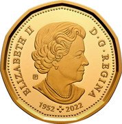 Canada Dollar (Loonie Coin) ELIZABETH II D G REGINA 1952 2022 P SB coin obverse Canada Dollar (Loonie Coin) ELIZABETH II D G REGINA 1952 2022 P SB coin obverse