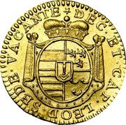 Belgium Ducat St. Lambert. Liege 1724 KM# 132 SEDE VACANTE DEC ET CAP LEOD coin reverse Belgium Ducat St. Lambert. Liege 1724 KM# 132 SEDE VACANTE DEC ET CAP LEOD coin reverse