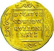 Belgium Ducat (Ferdinand of Bavaria) KM# 63 DVCATVS NOWS DVC BVLLONI ENSIS coin reverse Belgium Ducat (Ferdinand of Bavaria) KM# 63 DVCATVS NOWS DVC BVLLONI ENSIS coin reverse
