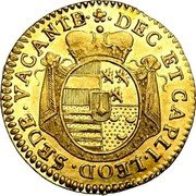 Belgium Ducat (St. Lambert) KM# 177 SEDE VACANTE DEC ET CAPLI LEOD coin reverse Belgium Ducat (St. Lambert) KM# 177 SEDE VACANTE DEC ET CAPLI LEOD coin reverse