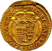 Belgium Ducat (St. Lambert) KM# 149 SEDE VACANTE DEC ET CAP LEOD coin reverse Belgium Ducat (St. Lambert) KM# 149 SEDE VACANTE DEC ET CAP LEOD coin reverse