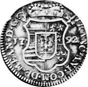 Belgium Escalin Rampant Lion 1792 KM# Pn1 FRANC ANT COM DE MEAN D G 17 92 coin obverse Belgium Escalin Rampant Lion 1792 KM# Pn1 FRANC ANT COM DE MEAN D G 17 92 coin obverse