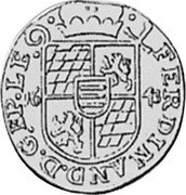 Belgium Liard (Ferdinand of Bavaria) KM# 43 FERDINAND D G EP LE 16 43 coin obverse Belgium Liard (Ferdinand of Bavaria) KM# 43 FERDINAND D G EP LE 16 43 coin obverse