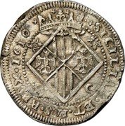 Italy Scudo (Filippo III) KM# 15 SICILIAE ET HIS REX coin reverse Italy Scudo (Filippo III) KM# 15 SICILIAE ET HIS REX coin reverse