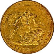 UK Sovereign George III 1816 KM# Pn74 HONI SOIL QUI MAL Y PENSE coin reverse