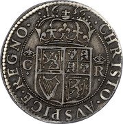 UK 1/2 Merk (Charles I 2nd Coinage. Pattern) CHRISTO AVSPICE REGNO 16 36 C R coin reverse UK 1/2 Merk (Charles I 2nd Coinage. Pattern) CHRISTO AVSPICE REGNO 16 36 C R coin reverse