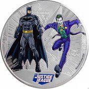 Samoa 1 Dollar Batman Versus The Joker 2022  Proof KM# 616 BATMAN VS THE JOKER JUSTICE LEAGUE TM & © DC COMICS. (S22) coin reverse Samoa 1 Dollar Batman Versus The Joker 2022  Proof KM# 616 BATMAN VS THE JOKER JUSTICE LEAGUE TM & © DC COMICS. (S22) coin reverse