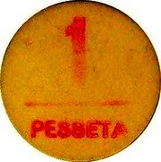 Spain 1 Peseta (Granadella) 1 PESSETA coin reverse Spain 1 Peseta (Granadella) 1 PESSETA coin reverse